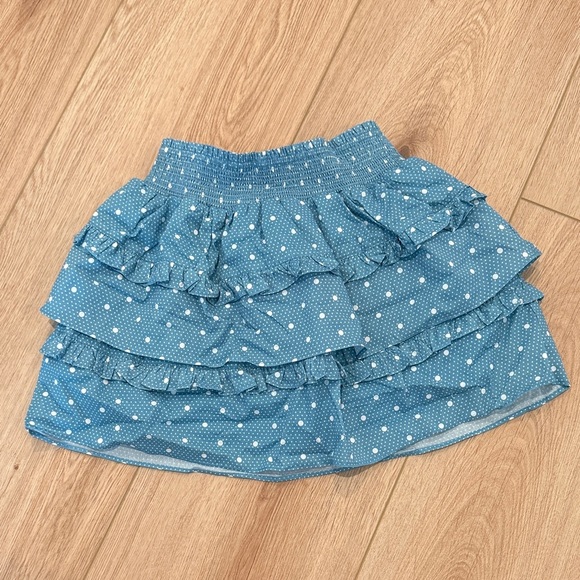 Francesca's Collections Dresses & Skirts - Francesca's Collections Blue Ruffle Mini Skirt